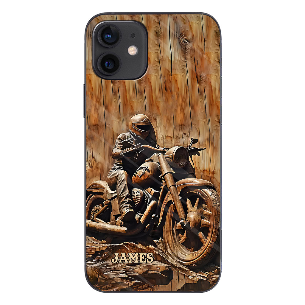 Never Underestimate An Old Man With A Motorcycle - Personalized Biker Phone Case