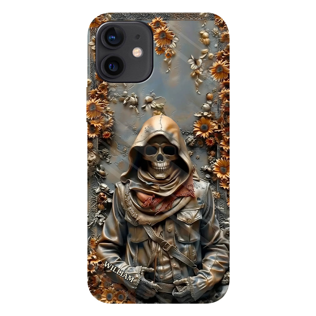 Vintage Skull - Personalized Skull Full Print Phone Case