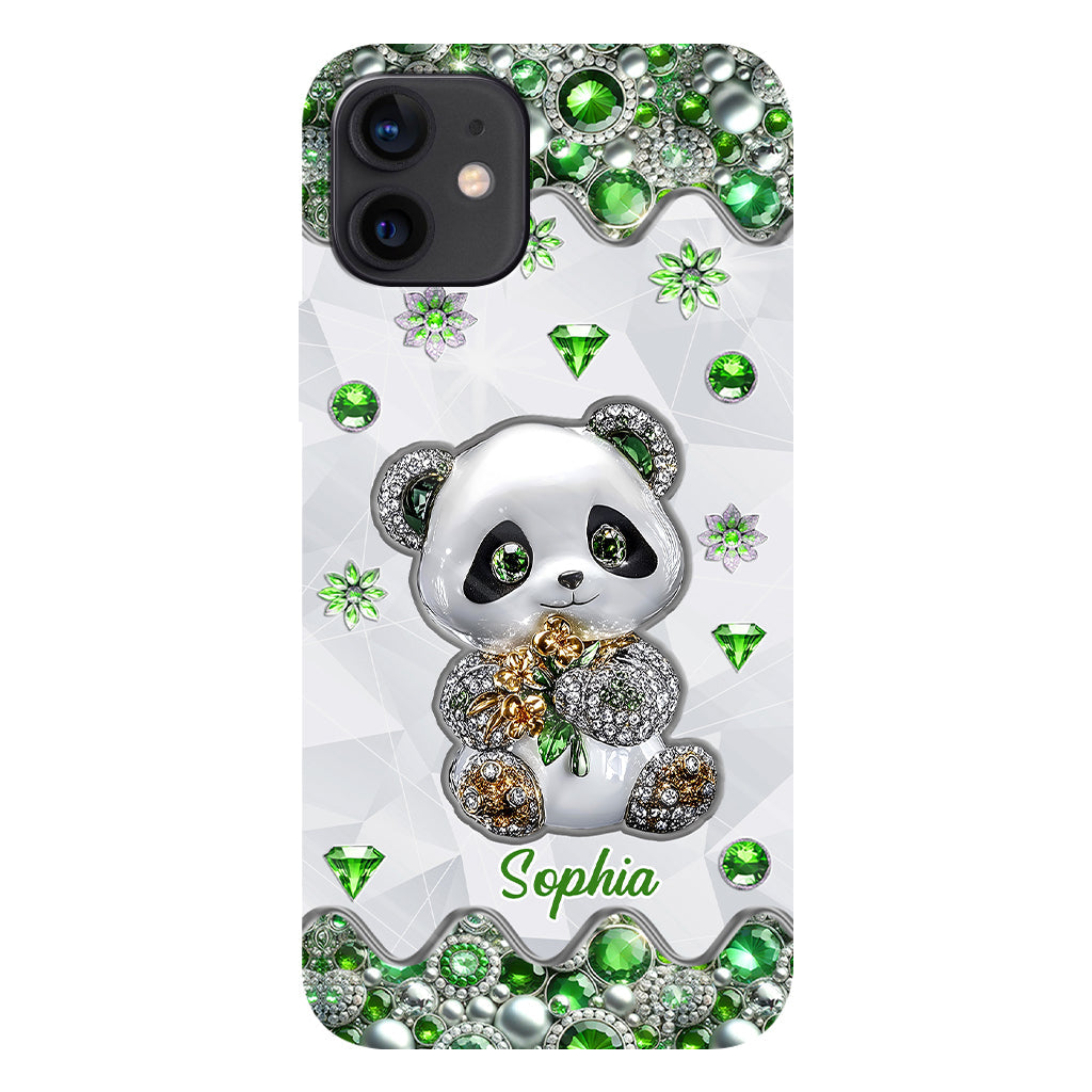 Juste une fille qui aime les pandas - Coque de téléphone personnalisée avec impression intégrale « Amoureuse des pandas »