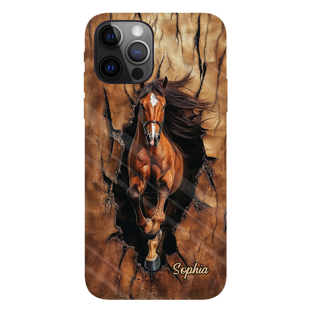 Horse Lovers - Personalized Horse Full Print Phone Case