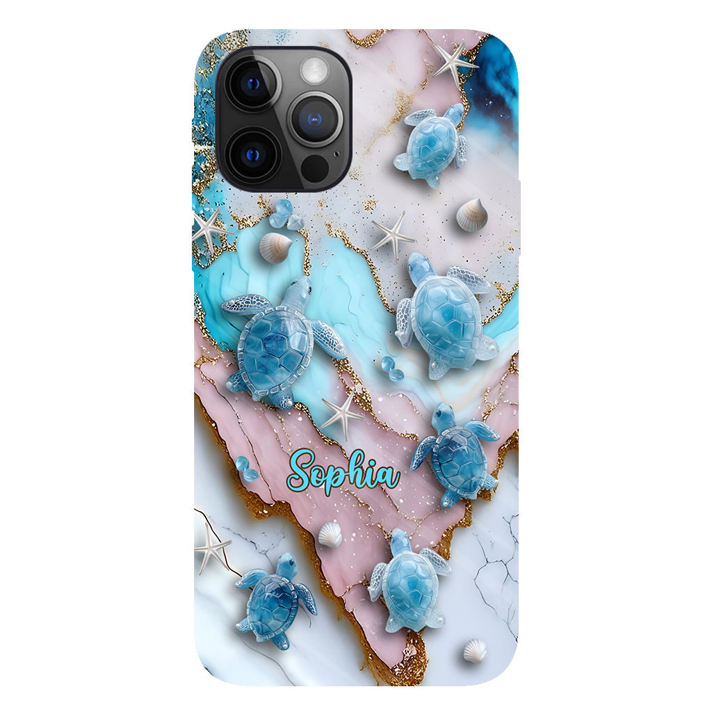 Love Turtles - Personalized Turtle Full Print Phone Case