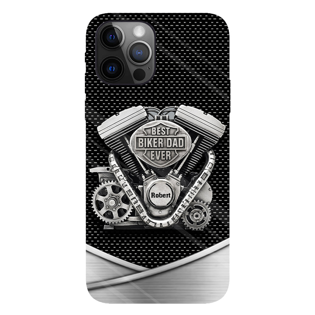 Best Dad Ever - Personalized Biker Full Print Phone Case