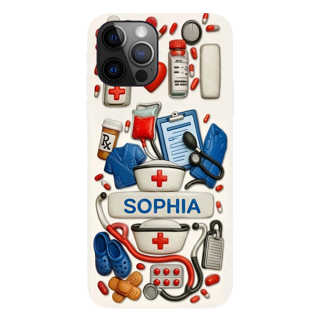 Nurses Are The Heart Of Healthcare - Personalized Nurse Full Print Phone Case