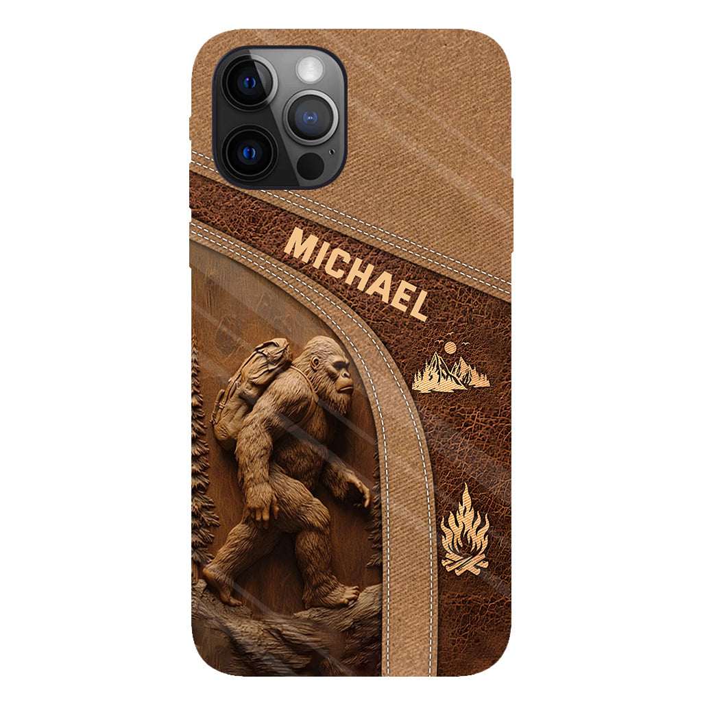 Sasquatch - Coque de téléphone personnalisée avec impression intégrale pour la randonnée