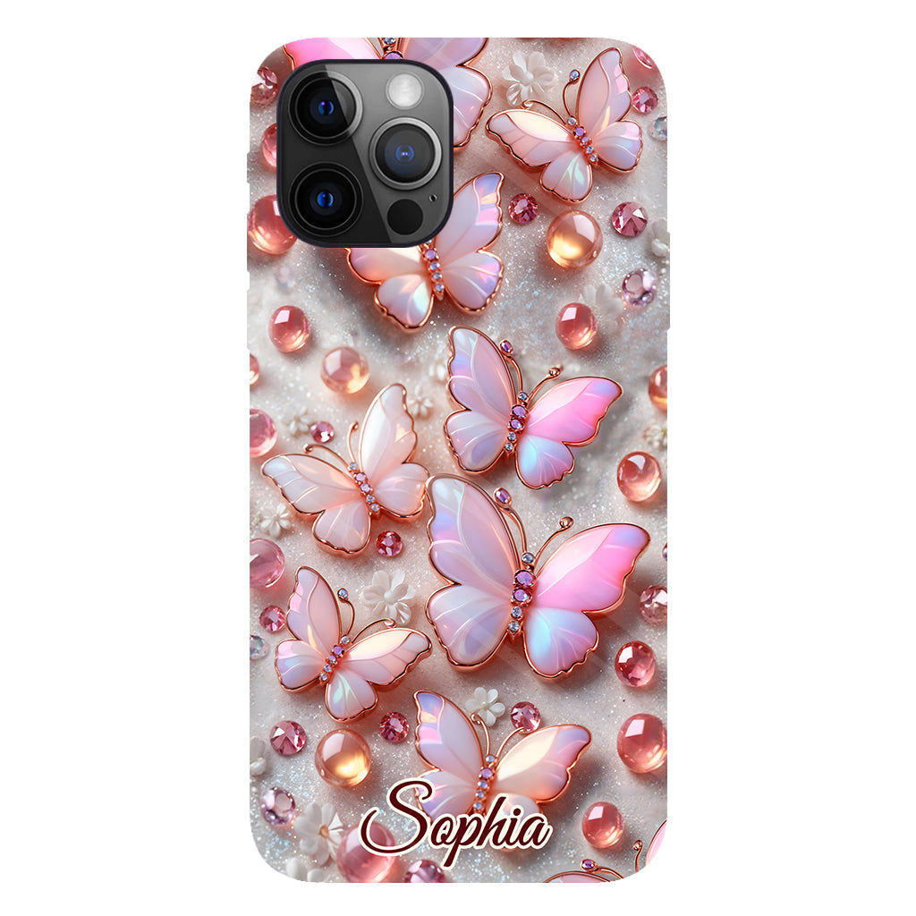 Stunning Butterflies - Personalized Butterfly Full Print Phone Case