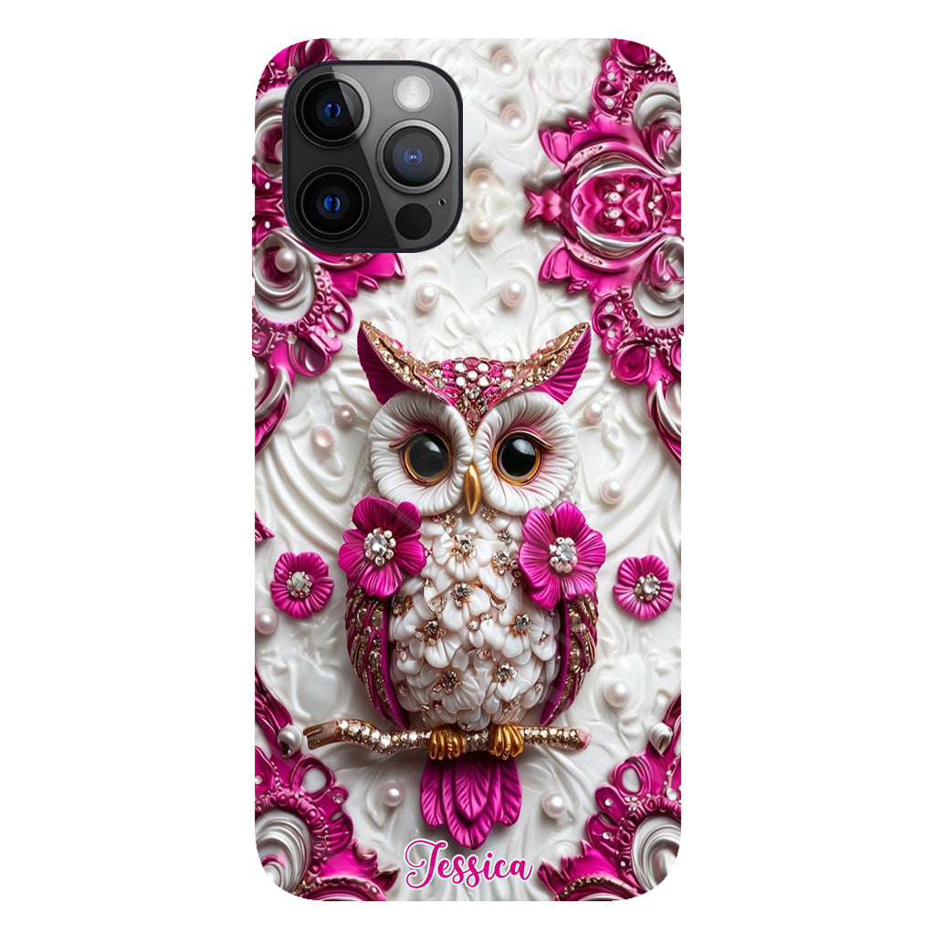 Magic Owl - Personalized Owl Full Print Phone Case
