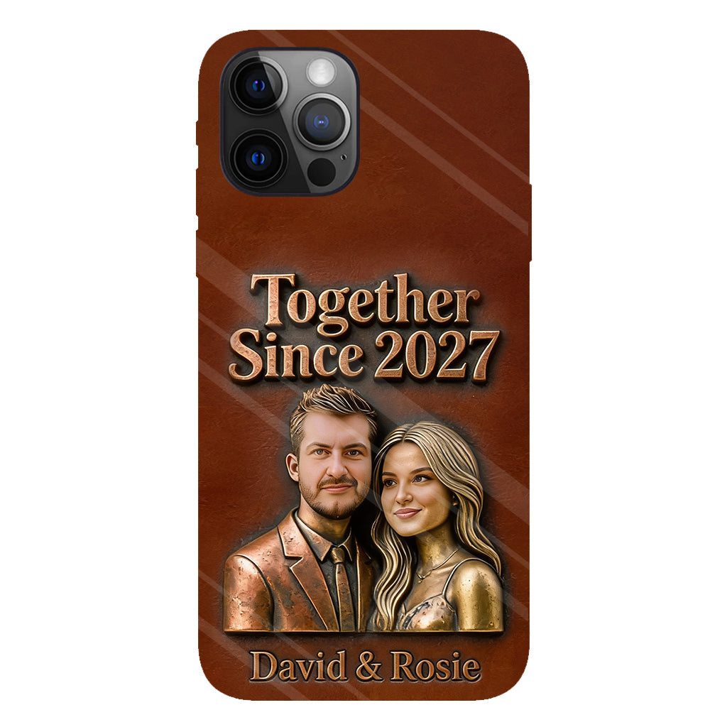 Ensemble depuis toujours - Coque de téléphone personnalisée avec photo pour couple - Impression intégrale