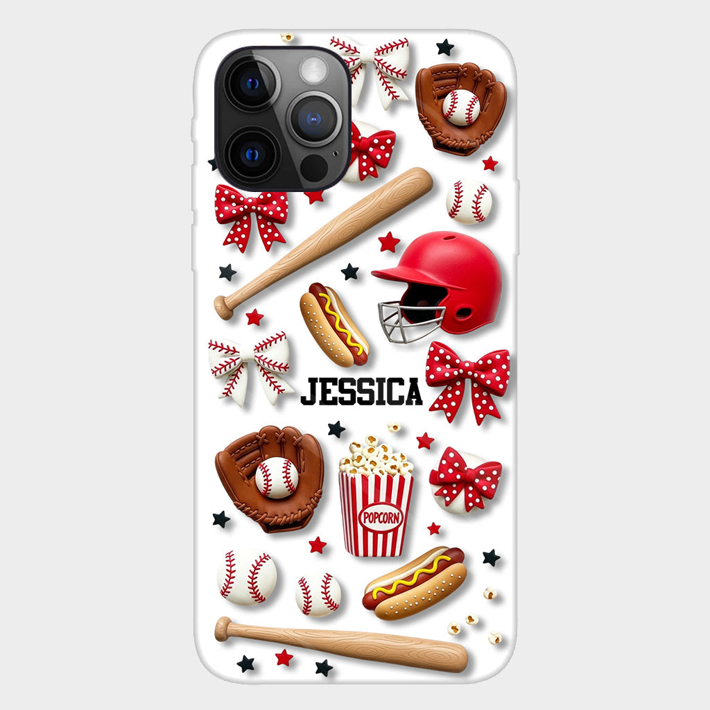 Love Baseball - Personalized Baseball Full Print Phone Case
