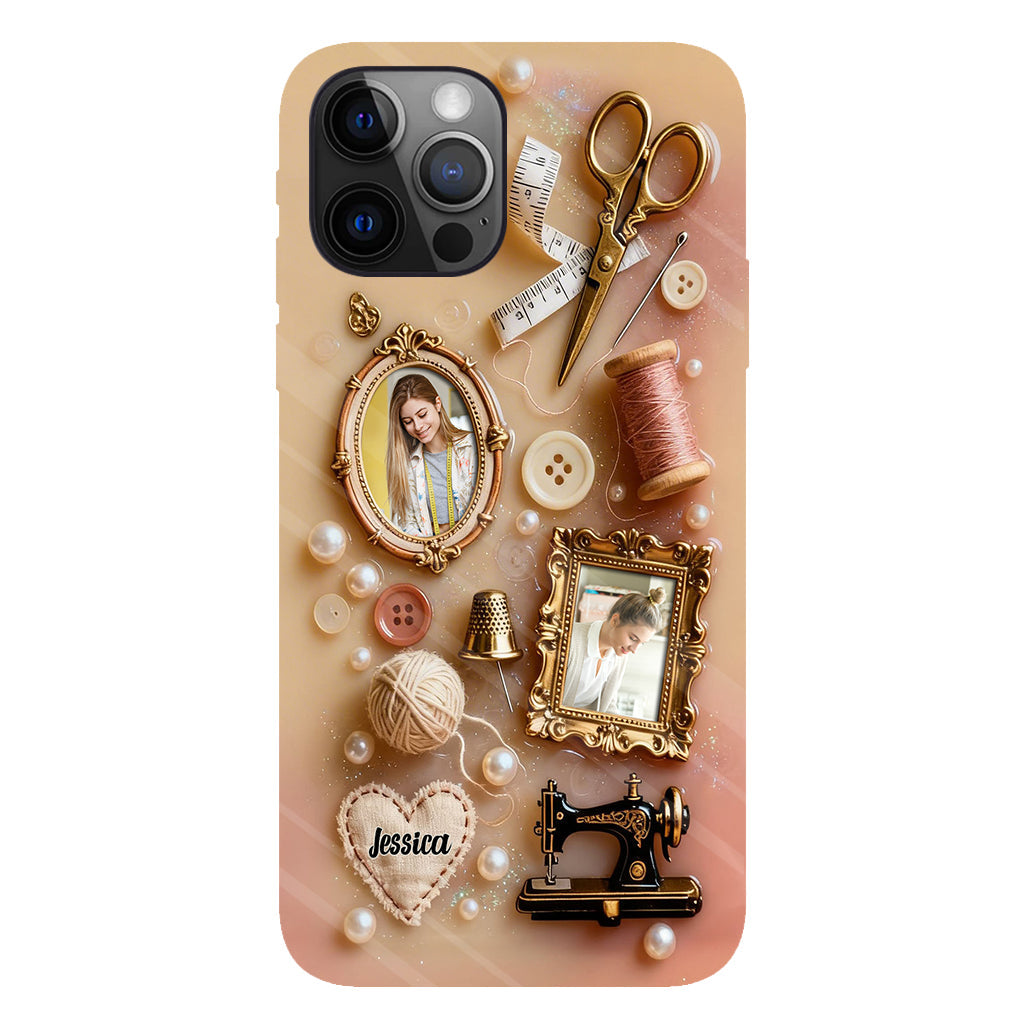 Coque de téléphone personnalisée « Couture » ​​avec imprimé intégral