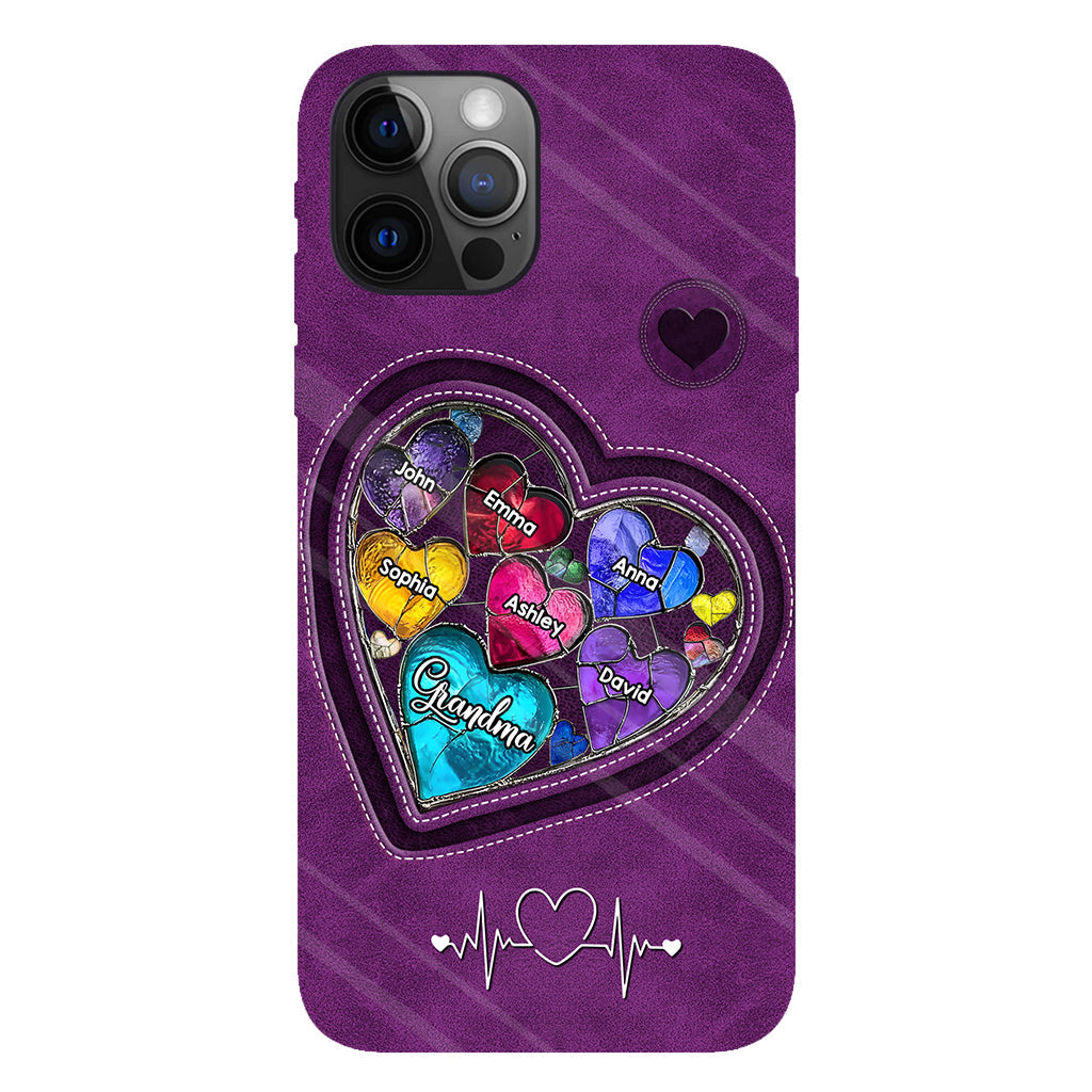 Les chéries de la maman de grand-mère - Coque de téléphone personnalisée avec impression intégrale « Grand-mère »