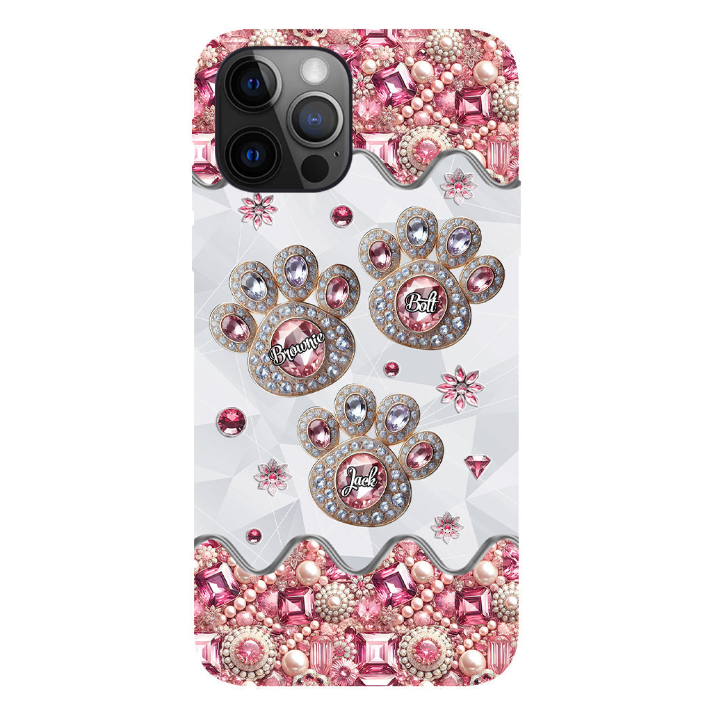 La vie est plus belle avec mes chiens - Coque de téléphone personnalisée avec impression intégrale de chien