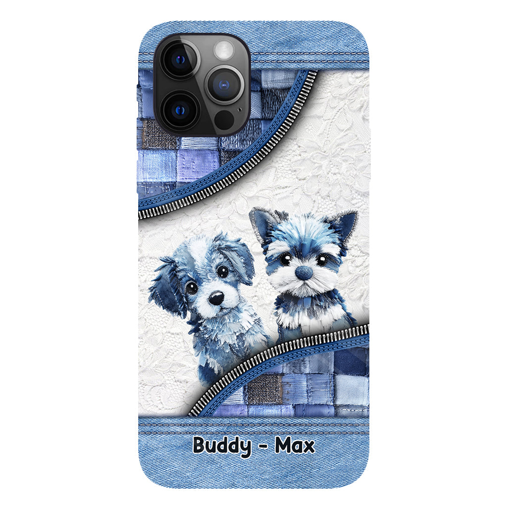Coque de téléphone personnalisée avec imprimé chien mignon