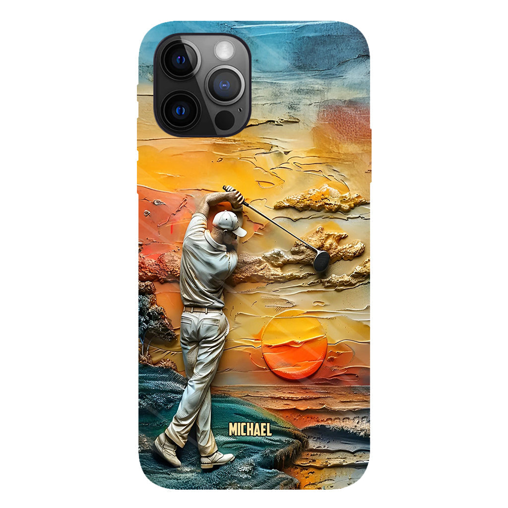 Le golf, c'est ma vie - Coque de téléphone personnalisée avec impression intégrale sur le thème du golf