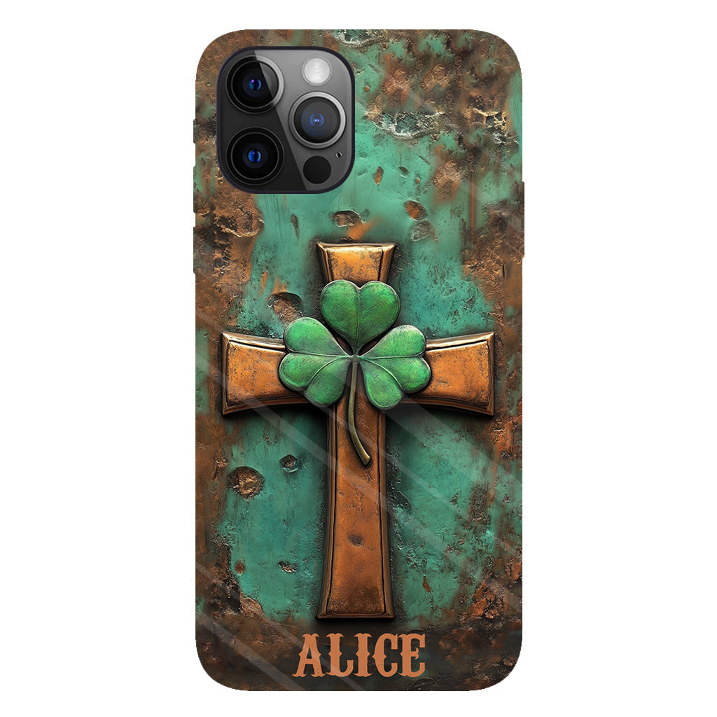 Vintage Irish Cross - Personalized Saint Patrick's Day Full Print Phone Case