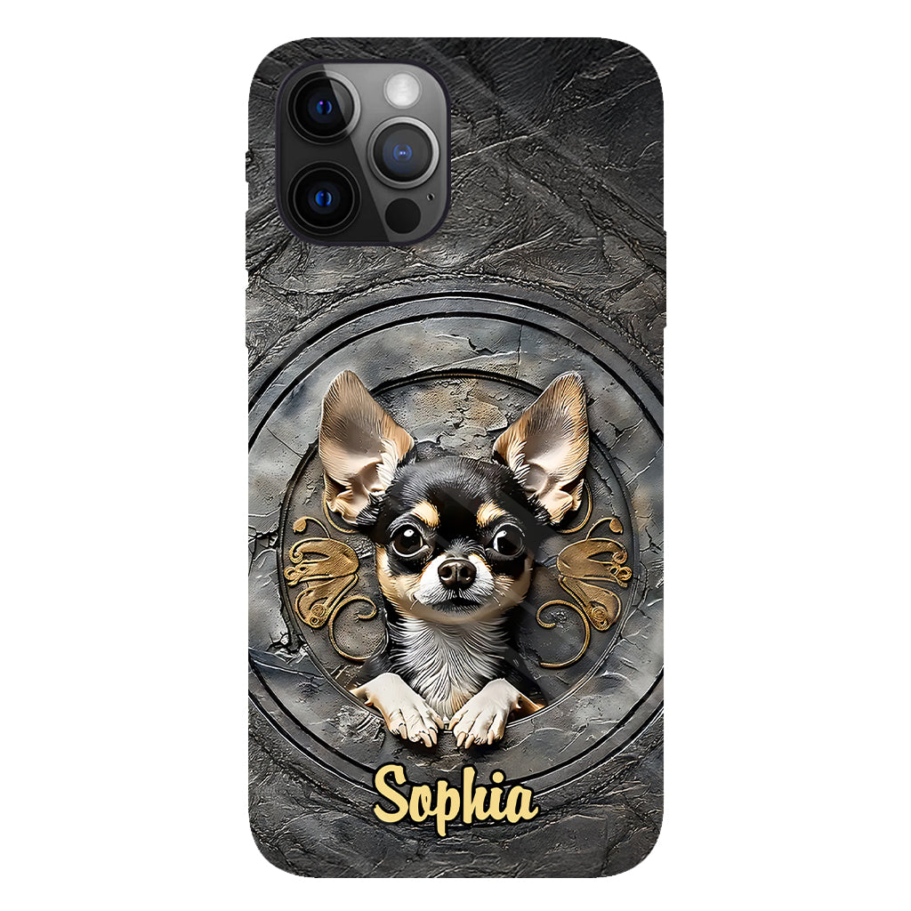 Adorable Chihuahua - Coque de téléphone personnalisée avec imprimé intégral