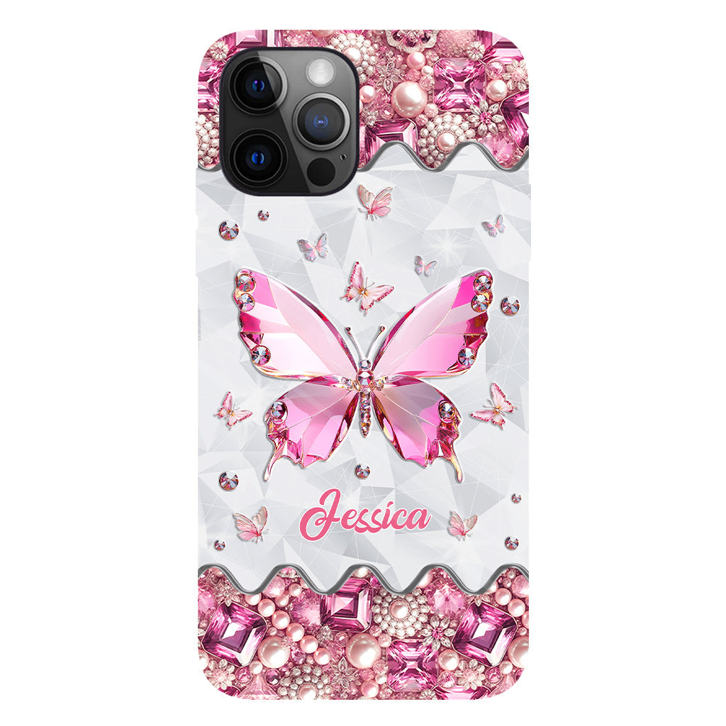 Love Butterfies - Coque de téléphone personnalisée avec imprimé papillon intégral