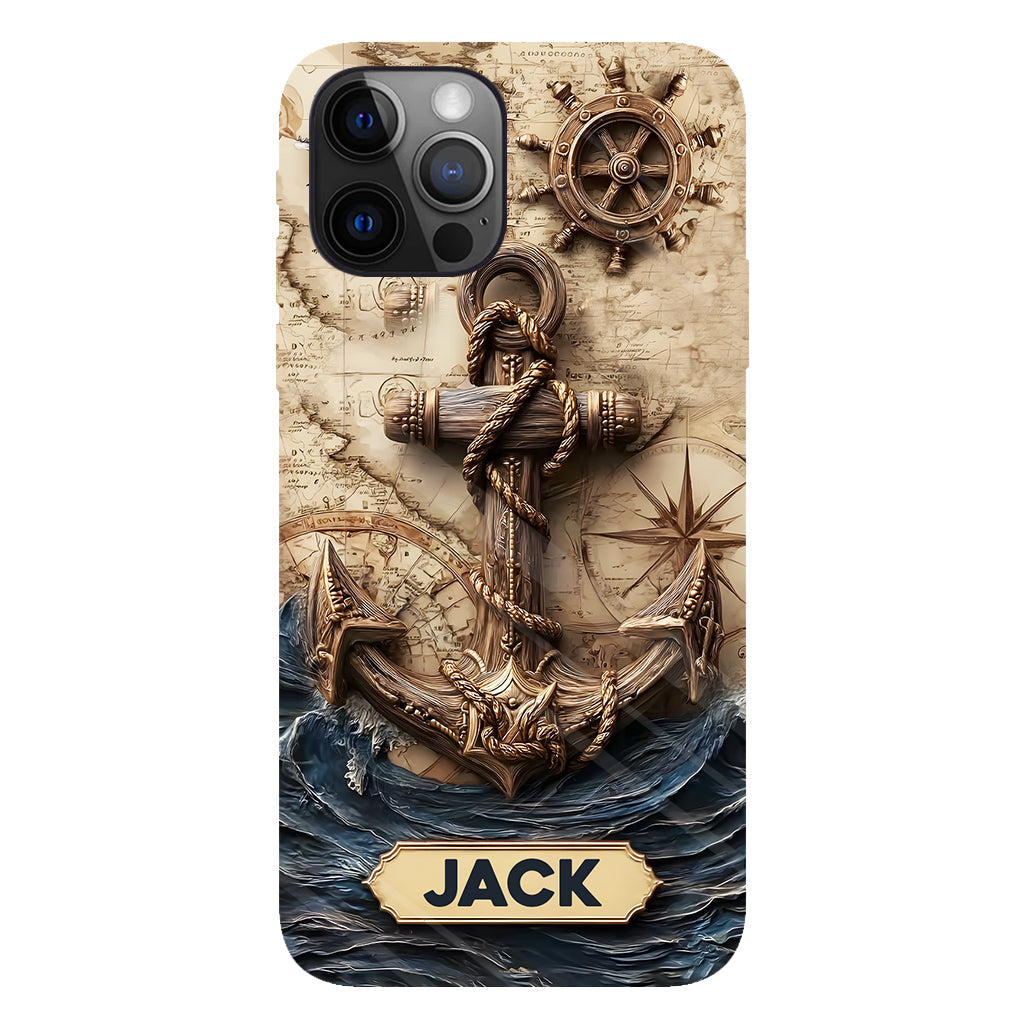 Fier marin - Coque de téléphone personnalisée avec impression intégrale sur le thème de la navigation