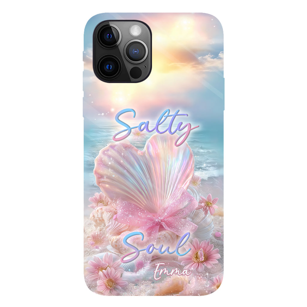 Salty Soul - Coque de téléphone personnalisée pour amoureux de la mer avec impression intégrale