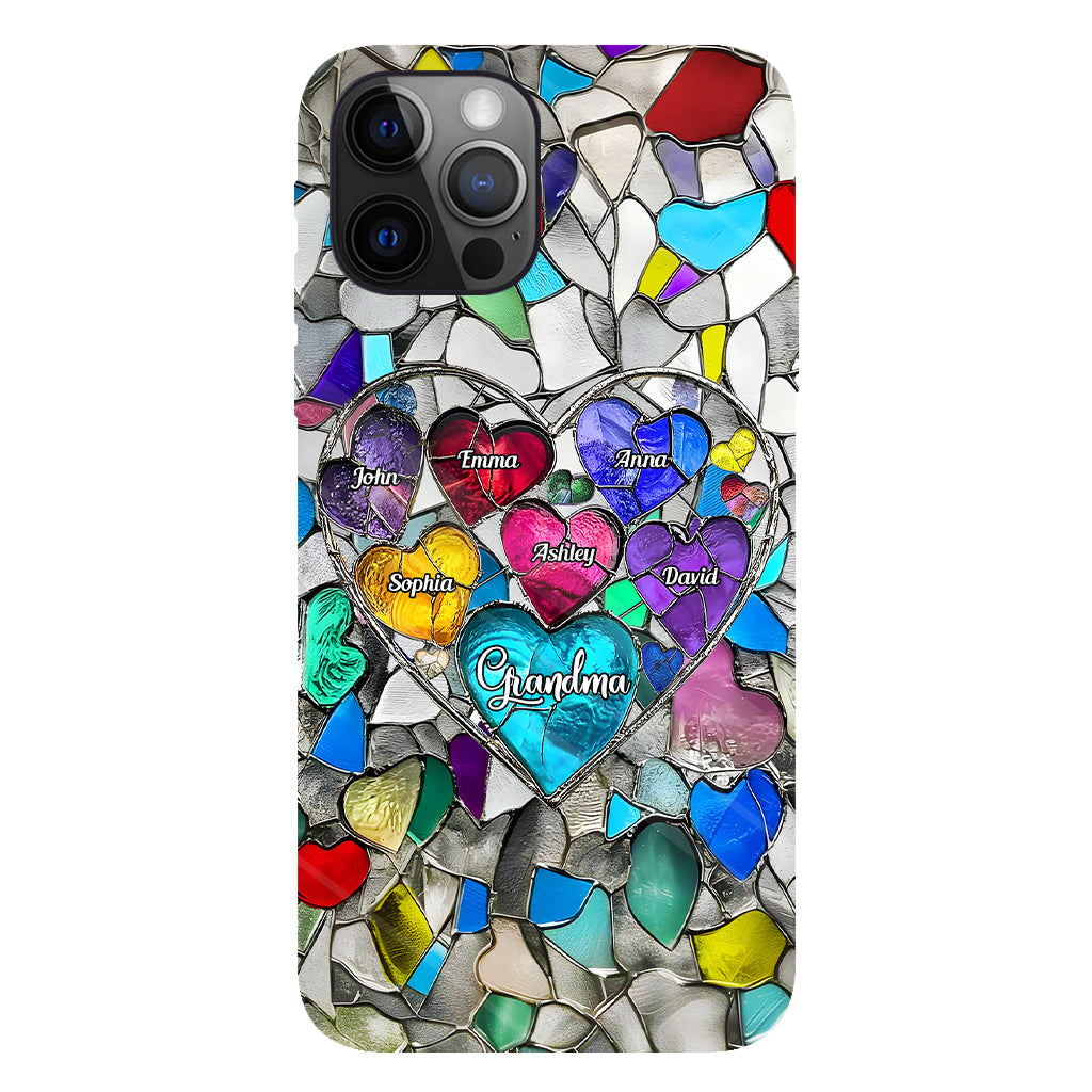 Grandma's Mom's Sweethearts - Personalized Grandma Full Print Phone Case