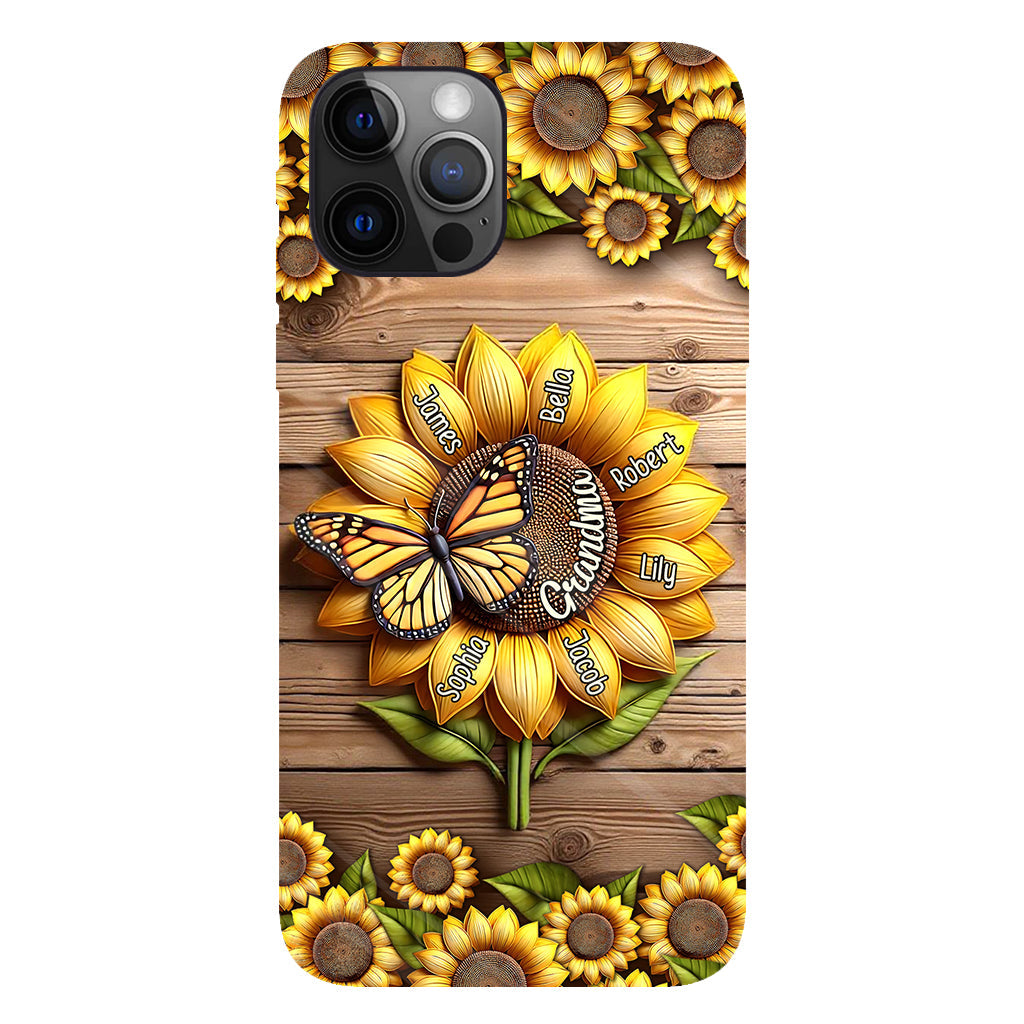 Tu es mon rayon de soleil, mamie maman - Coque de téléphone personnalisée avec impression intégrale « Mamie »