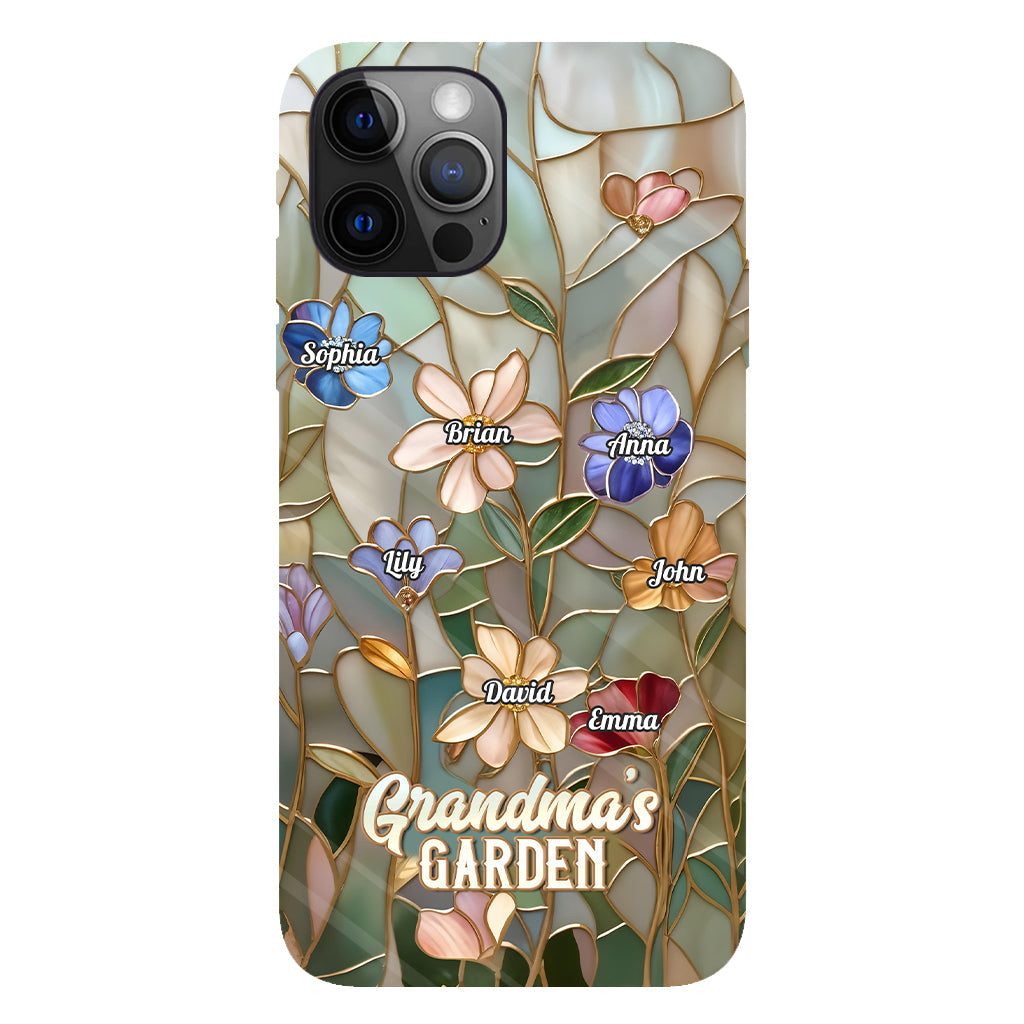 Coque de téléphone personnalisée « Le jardin de grand-mère » avec impression intégrale