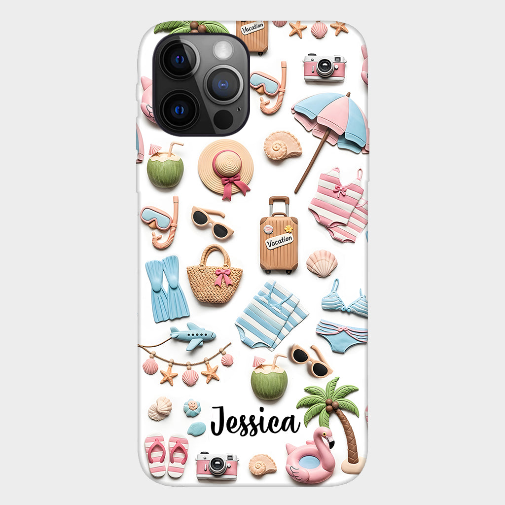 Beach Lovin' Girl - Personalized Sea Lover Full Print Phone Case