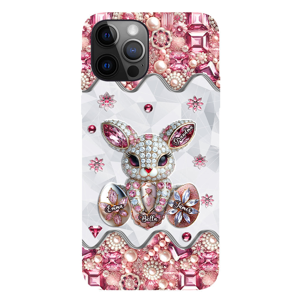 Coque de téléphone personnalisée « Lapin de Pâques - Mamie » avec impression intégrale