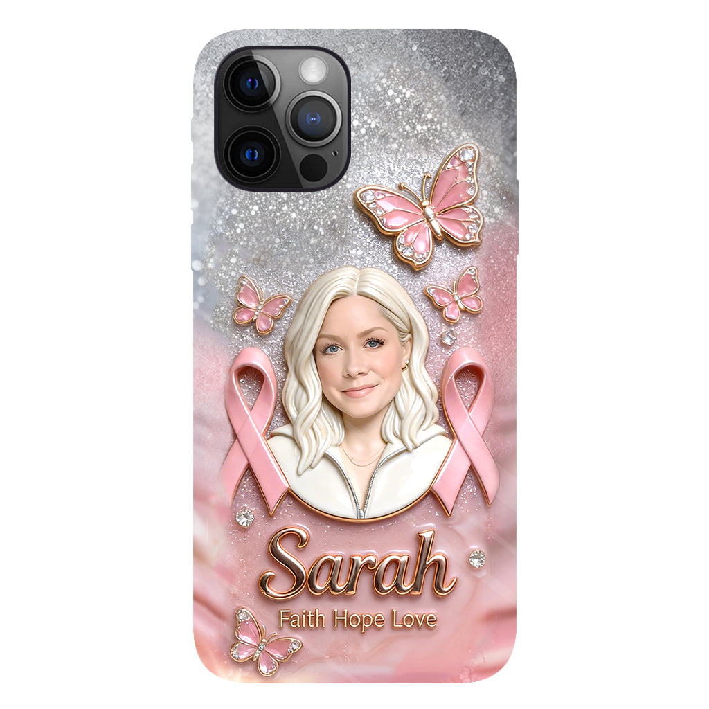 Custom Any Photo - Personalized Breast Cancer Awareness Full Print Phone Case