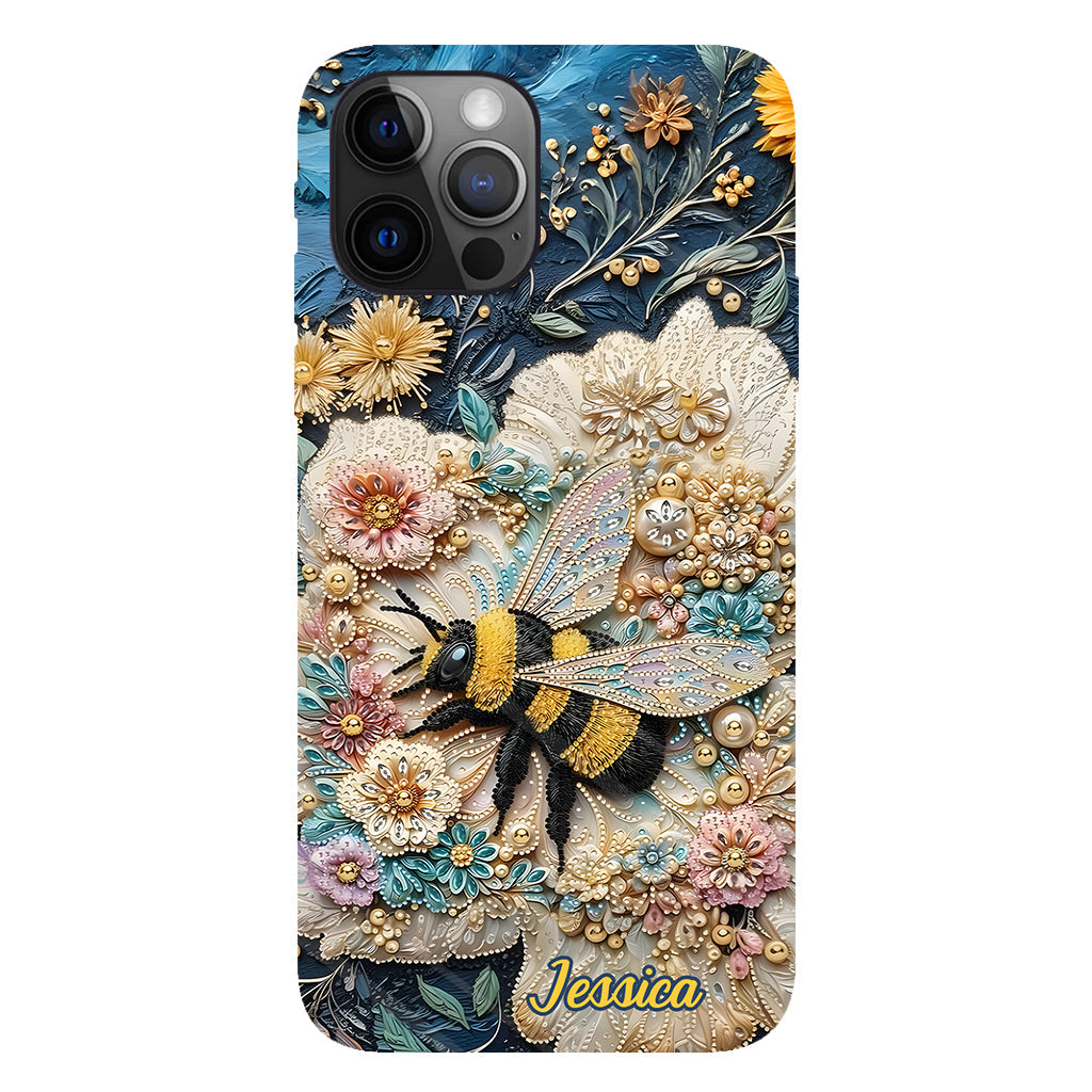 Soyez gentils - Coque de téléphone personnalisée avec motif abeille