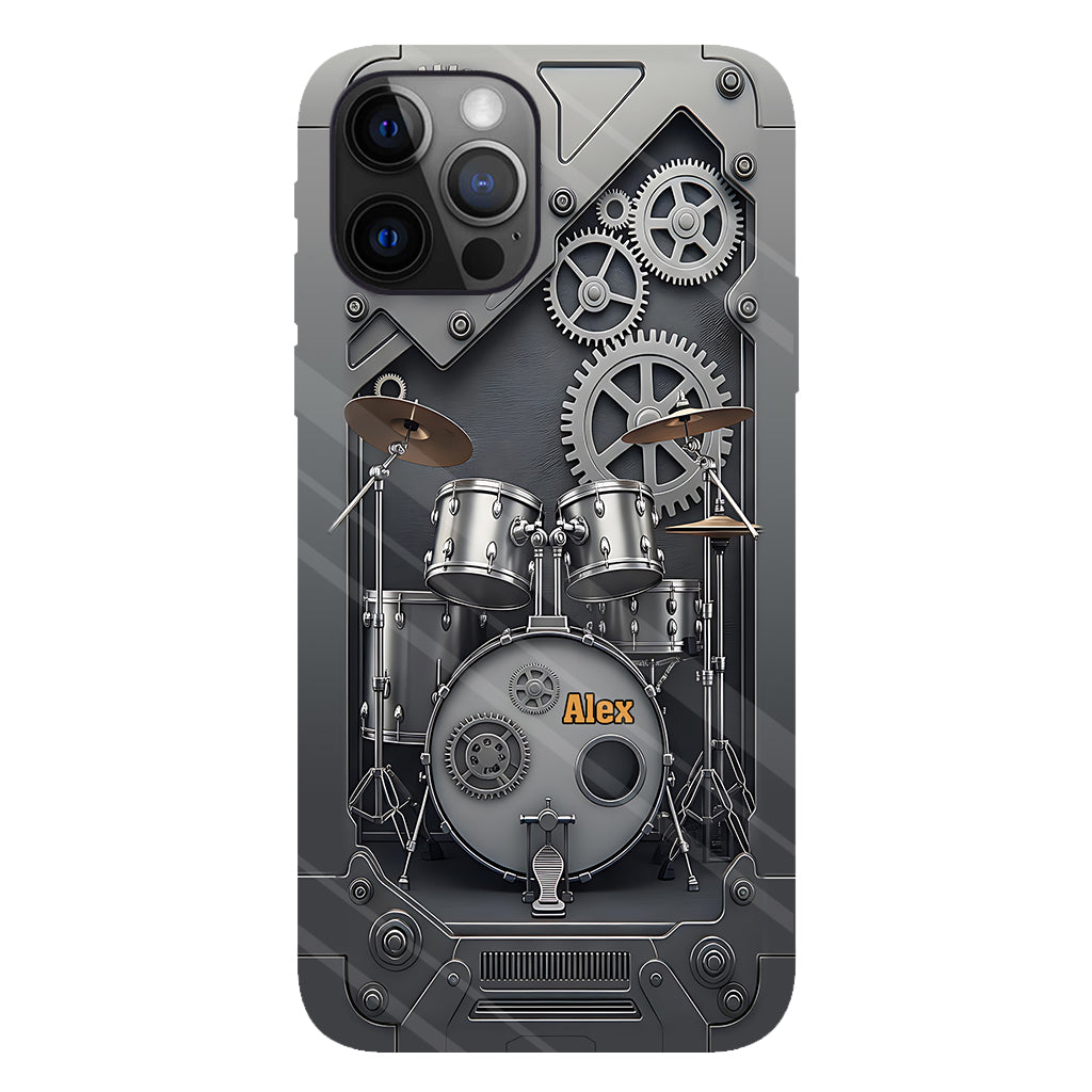 Vie de batteur - Coque de téléphone personnalisée avec impression intégrale pour batteur