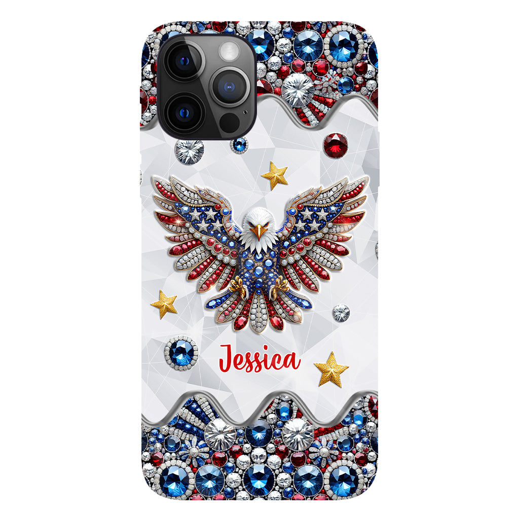 Patriotic Eagle - Personalized Bald Eagle Full Print Phone Case