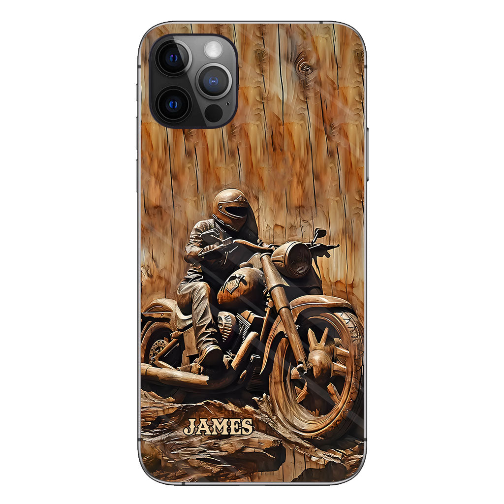 Never Underestimate An Old Man With A Motorcycle - Personalized Biker Phone Case