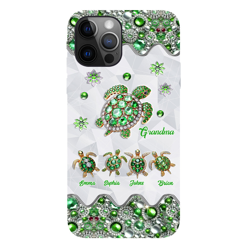 Grandma Of Little Turtles - Personalized Grandma Full Print Phone Case