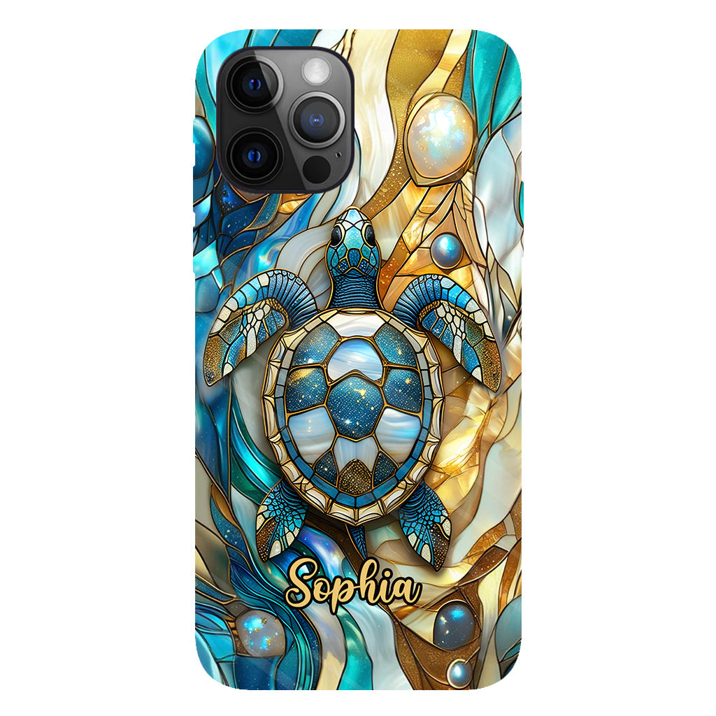 Artistic Turtle - Personalized Turtle Full Print Phone Case