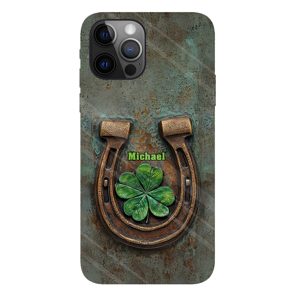 Vintage Irish Harp - Personalized Horse Full Print Phone Case