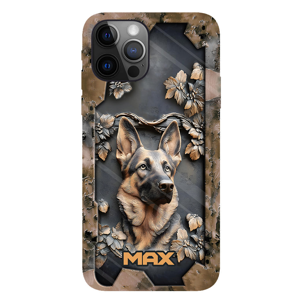 Strong German Shepherd - Personalized Dog Full Print Phone Case