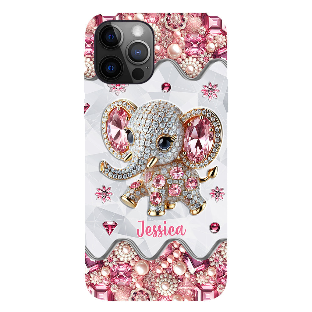 Just A Girl Who Loves Elephants - Personalized Elephant Full Print Phone Case