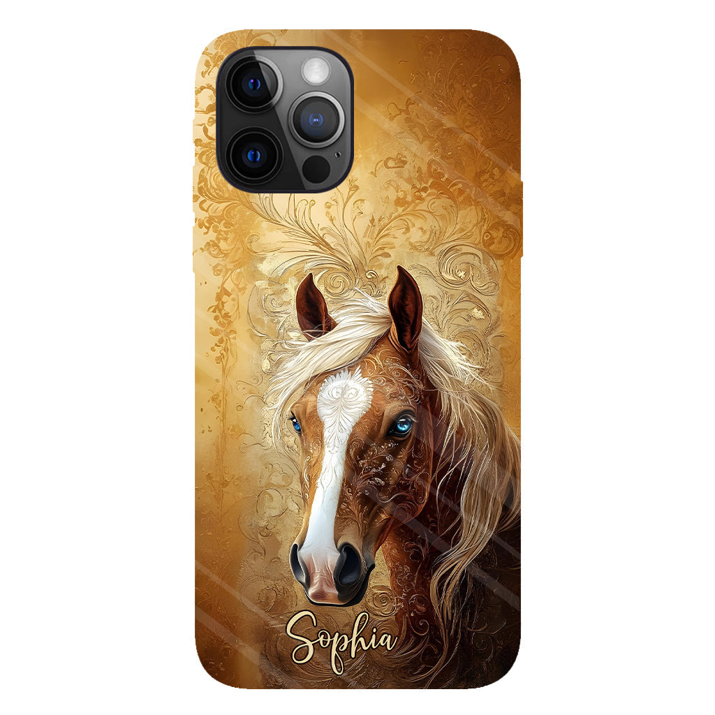 Love Horses - Personalized Horse Full Print Phone Case