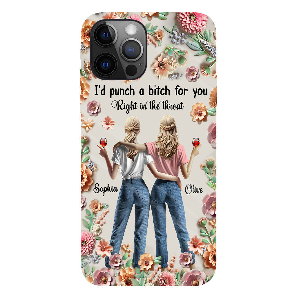 Punch Bitch Besties - Personalized Bestie Full Print Phone Case