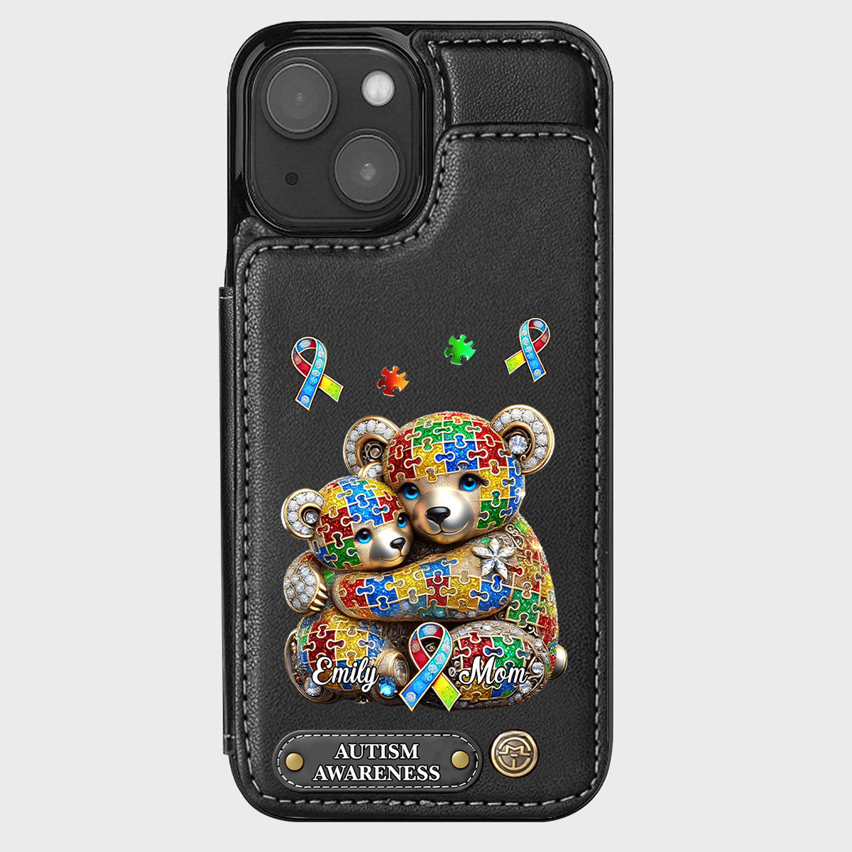 Strong Mama - Personalized Autism Awareness Wallet Phone Case