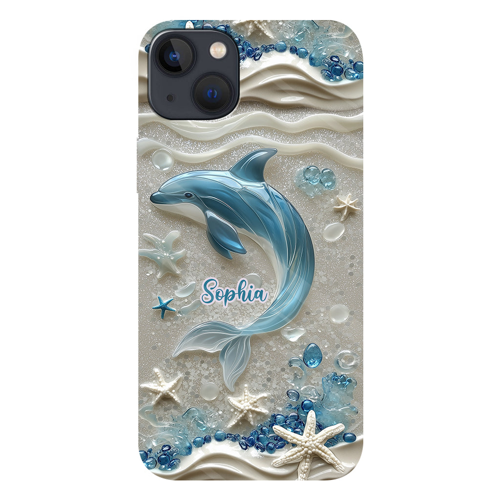 Love Dophins - Personalized Dolphin Full Print Phone Case