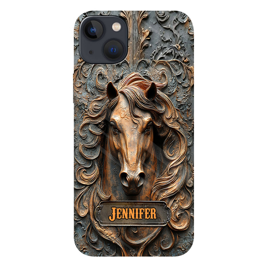 Love Horses - Personalized Horse Full Print Phone Case