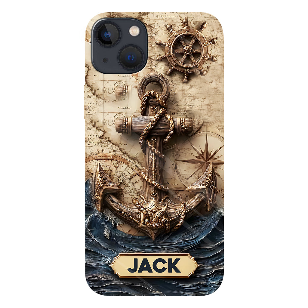Fier marin - Coque de téléphone personnalisée avec impression intégrale sur le thème de la navigation