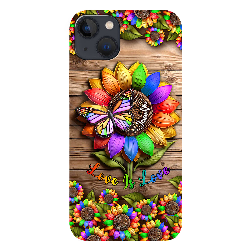 Love Is Love - Personalized LGBT Support Full Print Phone Case