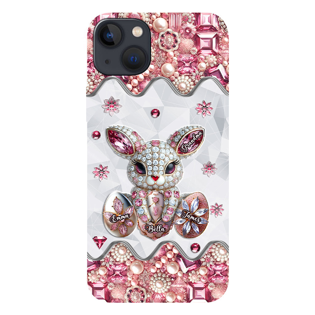 Coque de téléphone personnalisée « Lapin de Pâques - Mamie » avec impression intégrale