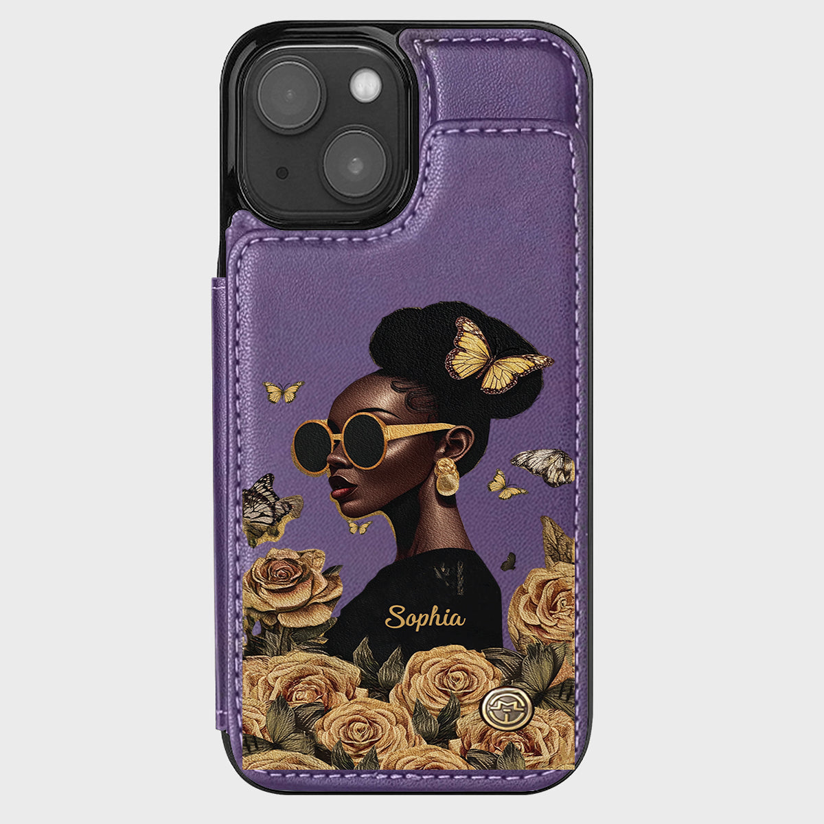 Empowered Beauty - Personalized African American Wallet Phone Case