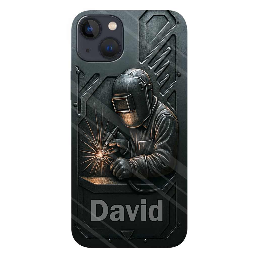 Coque de téléphone personnalisée avec motif de soudeur - Hommes soudeurs stylés