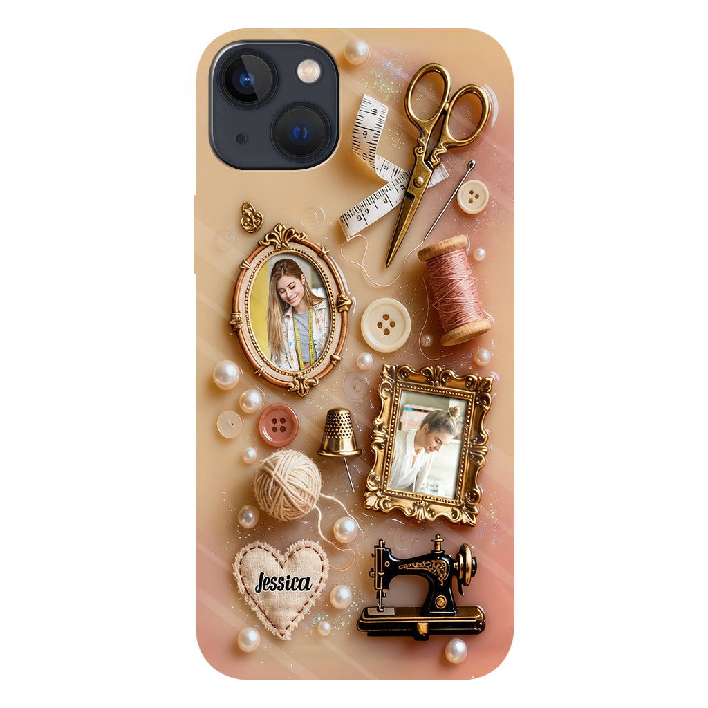 Coque de téléphone personnalisée « Couture » ​​avec imprimé intégral