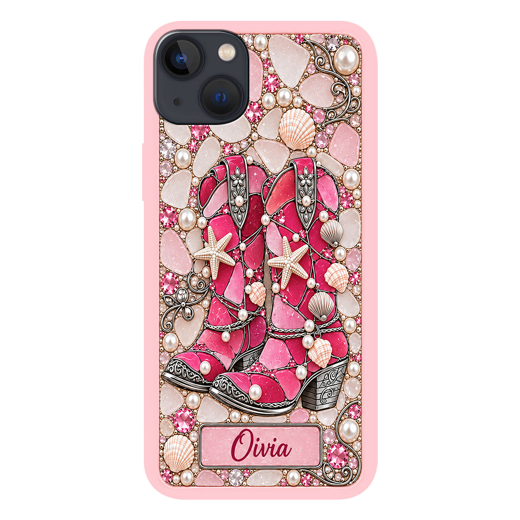Cowgirl Boots - Personalized Cowgirl Full Print Phone Case