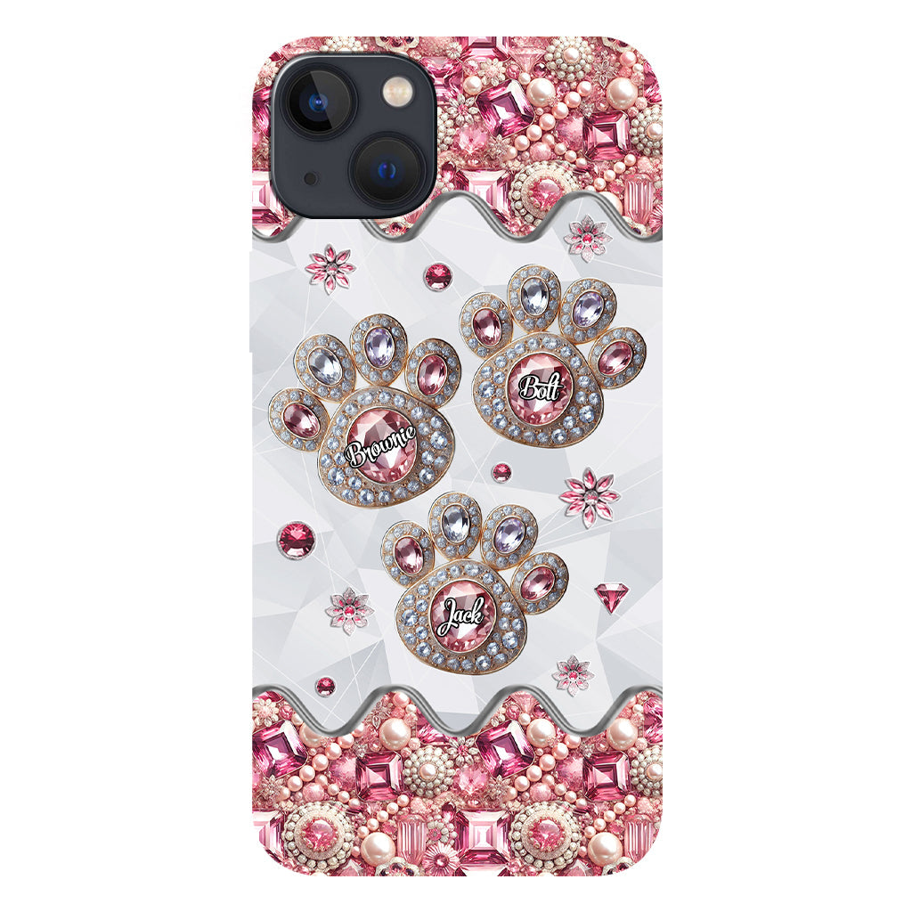 La vie est plus belle avec mes chiens - Coque de téléphone personnalisée avec impression intégrale de chien